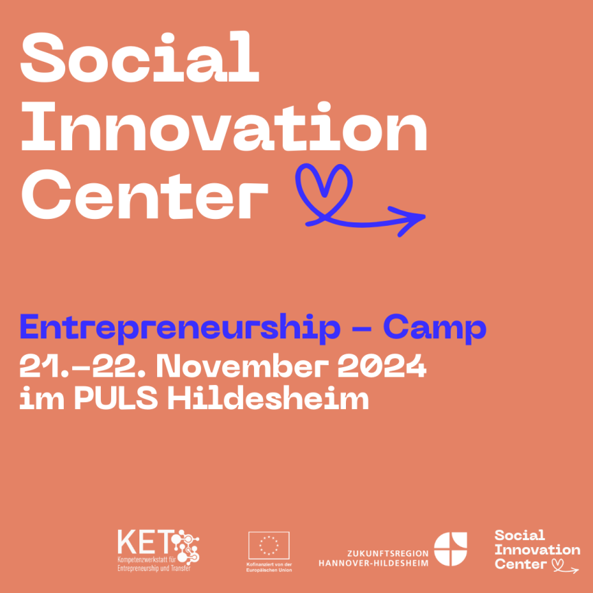 Social Innovation Camp - Entrepreneurship-Camp 21.-22. November 2024 im PULS Hildesheim